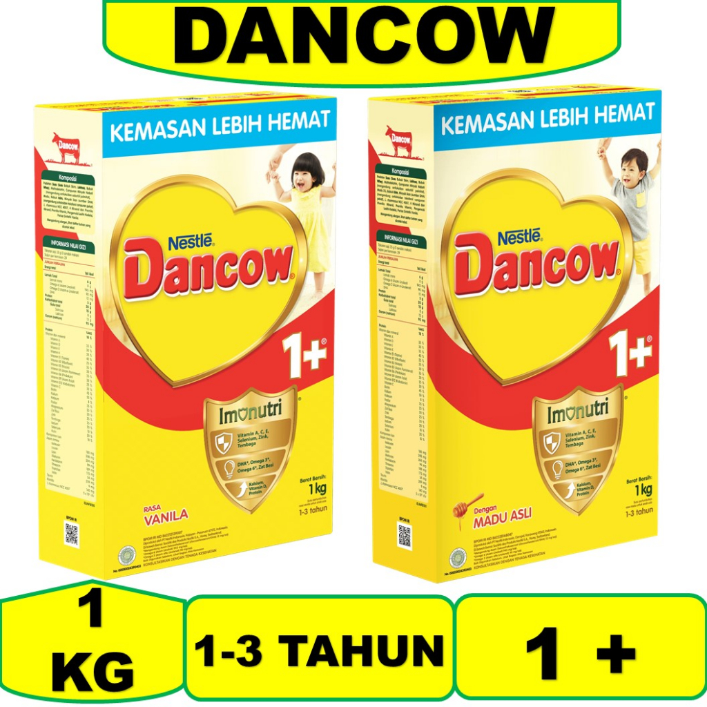 

Susu DANCOW 1+ Kemasan Box 1kg dancow 1 kg rasa vanila rasa madu