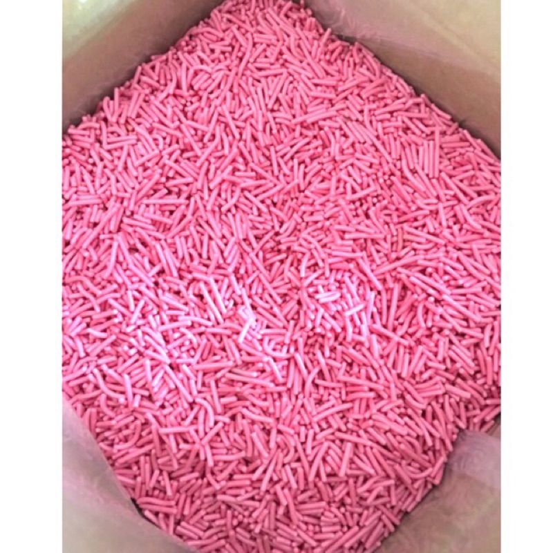 

Meses LAGIE butir coklat warna PINK merah muda putih enak 250 Gram