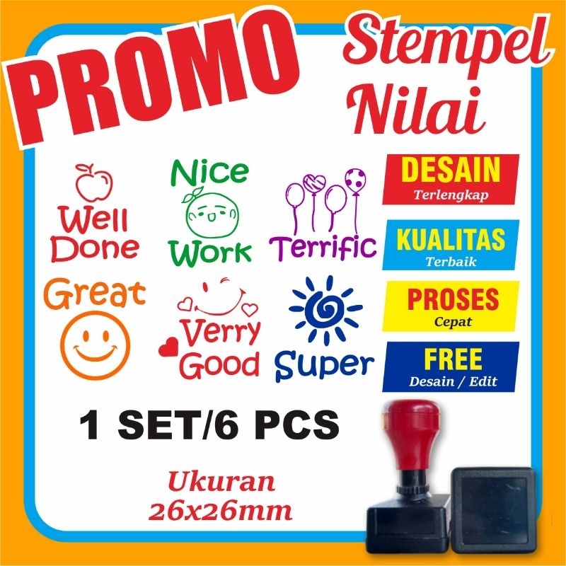 

STEMPEL REWARD / PENILAIAN GURU NARSIS - PRAKTIS - TINTA GRATIS