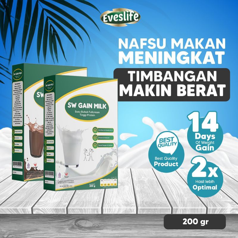 

SW GAIN MILK 200gr SUSU PENGGEMUK BADAN PENAMBAH BERAT BADAN ORIGINNALL BPOM