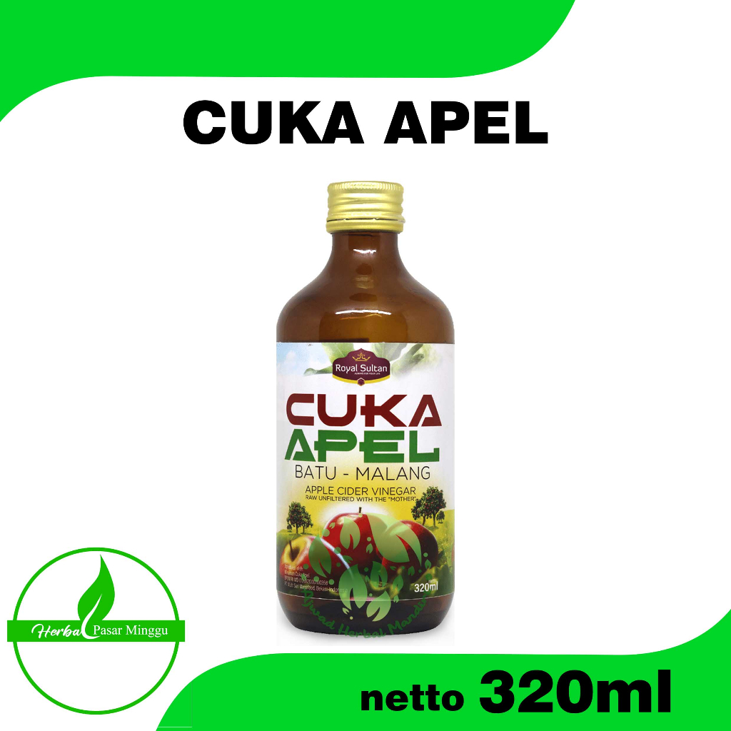 

Cuka Apel Royal Sultan 320ml - Cuka Apple Batu Malang - Organic Apple Cider Vinegar