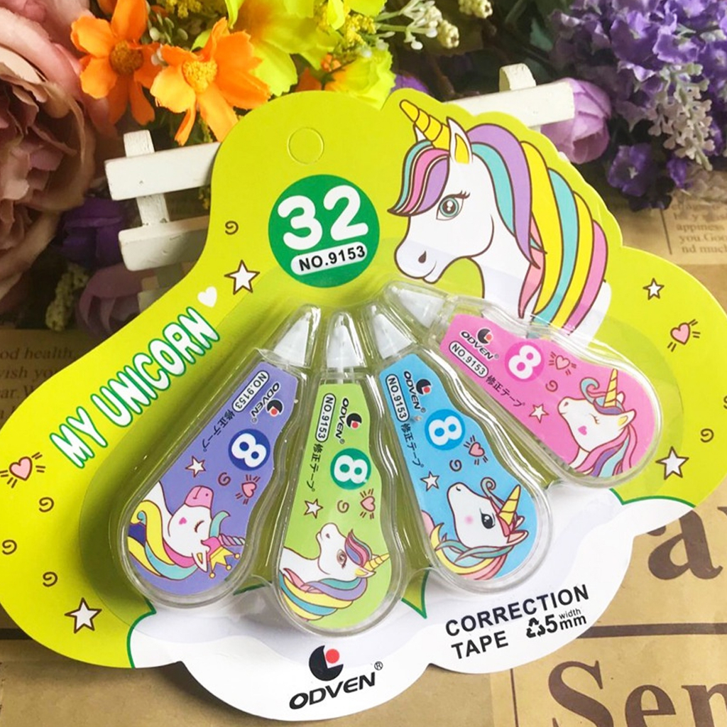 

AYESHA Tipe X Pita Penghapus Pulpen Roll Correction Tape Tipex Set 4pcs