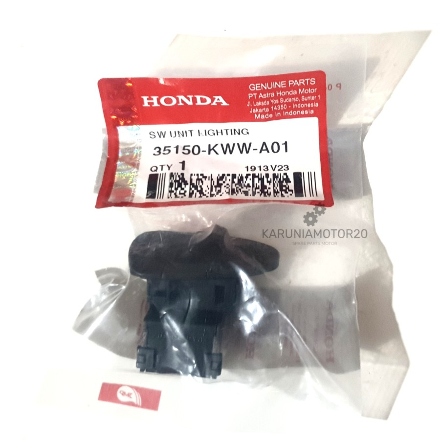 Saklar Lampu Revo 110 Absolute/Scoopy Karbu/Vario 110 Techno Original AHM 35150-KWW-A01