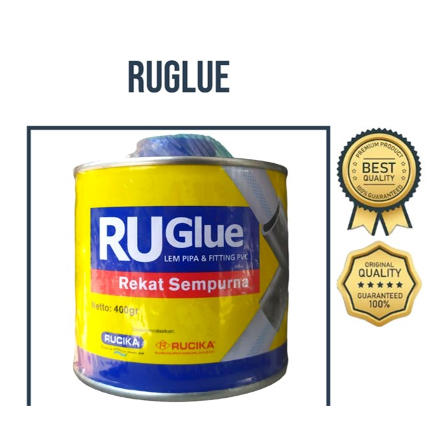 Lem Rucika Ruglue Pipa Pvc 400 Gr Lem Pipa Kaleng 400 Gram