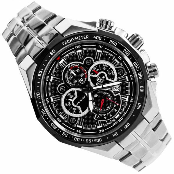 JAM TANGAN CASIO EDIFICE EF 554D 1AV - ef554 STAINLESS GARANSI 1 TAHUN