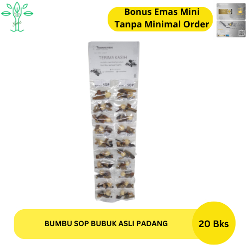 

Bumbu Renceng Sop Bubuk Salero Padang Asli Minang 20 Bungkus