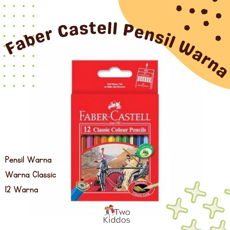 

Faber Castell Pensil Warna Classic 12 Pcs Pendek