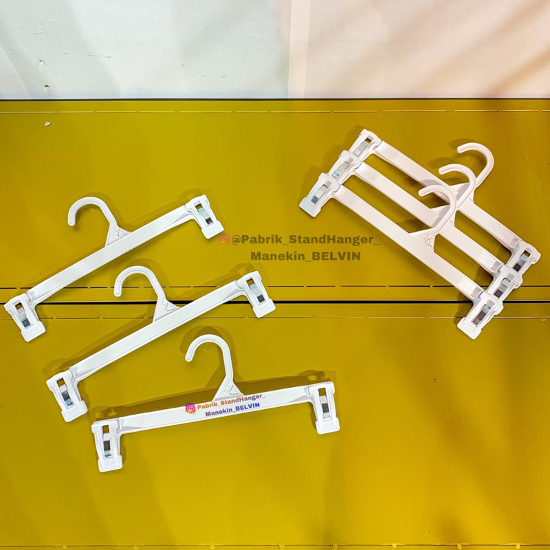 Hanger Jepit Plastik Dewasa | Gantungan Jepit Celana | Gantungan Plastik Jepit | Hanger Plastik Jepi