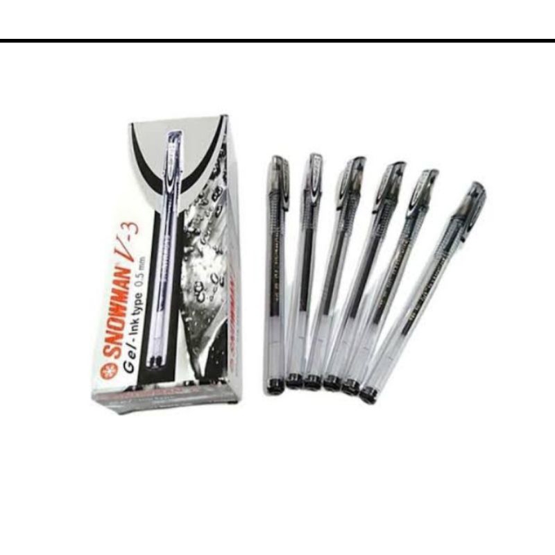 

Pulpen Snowman V3 hitam/biru(12pcs)