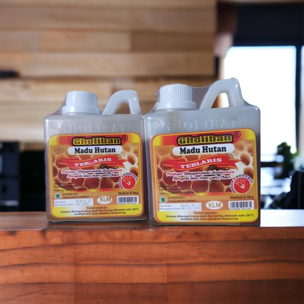 

Madu KLM Gholiban Plus Bee Pollen Royal Jelly 500 Gram