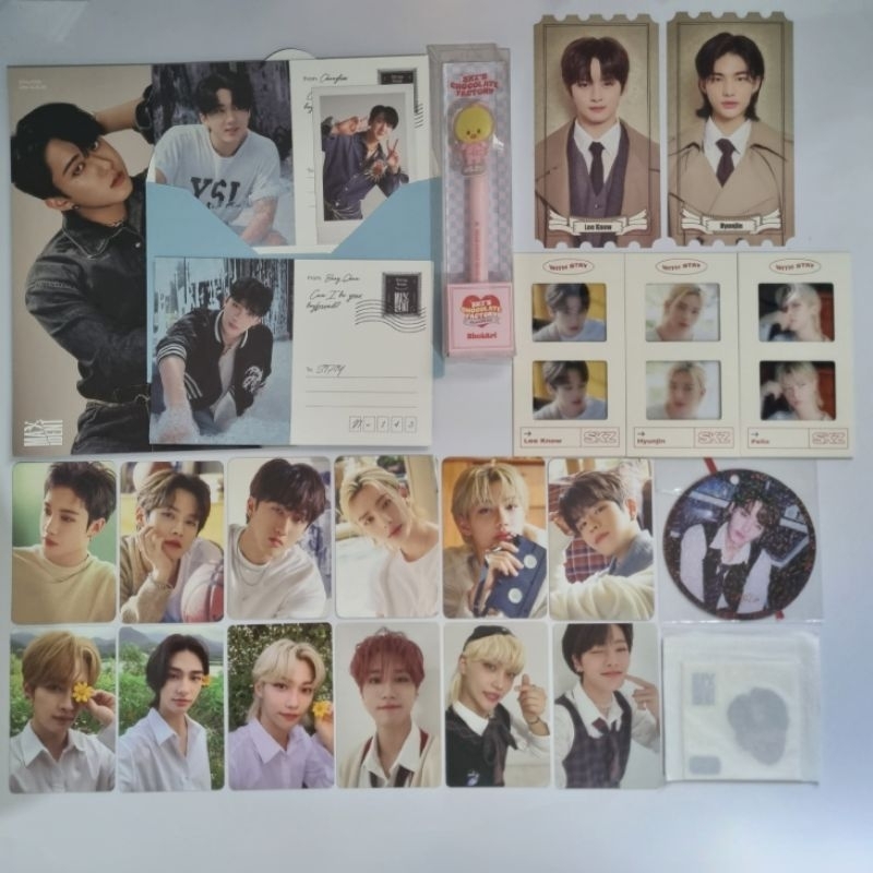 Official Stray Kids Inclusion Gel Pen SKZOO Bookmark Postcard Sticker Love Letter Bangchan Lee Know 