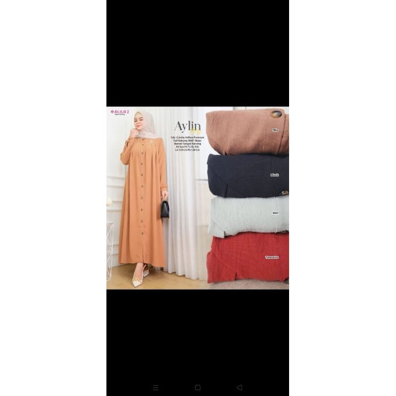 Gamis Dewasa Crinkle Aylin ori Alila