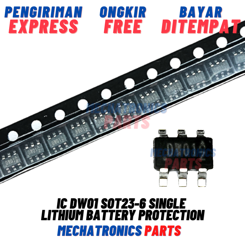 IC DW01 SOT23-6 Single Battery Protection DW01A Pelindung Baterai