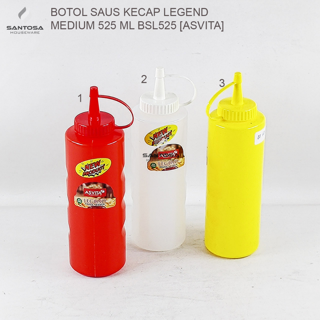 Botol Saus Kecap Legend Medium 525 ml BSL525 [Asvita]