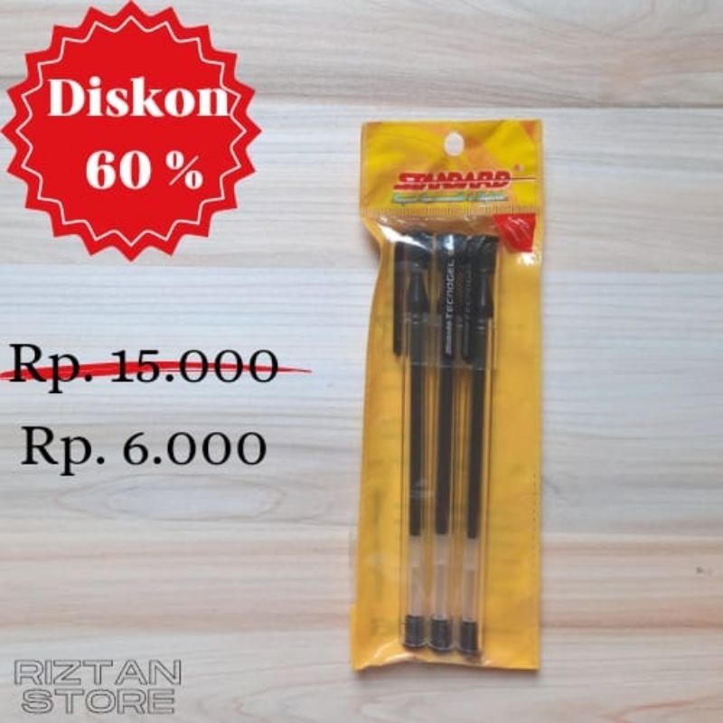 

Pulpen Standard Tecnogel 0.5 Hitam