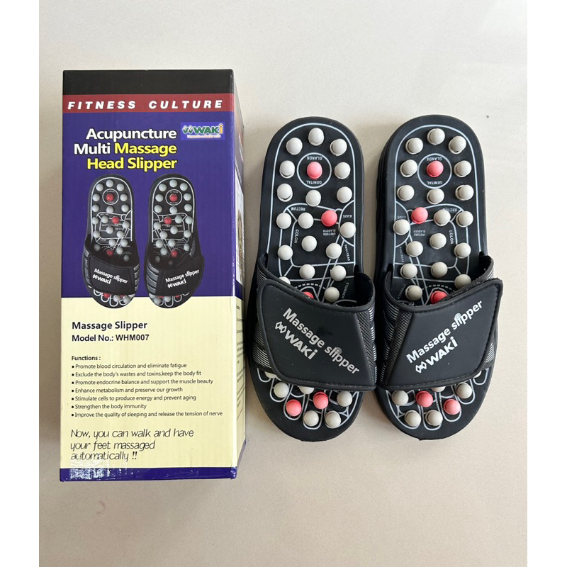 MOCELI - WAKI Sandal Refleksi Akupuntur / Sandal Kesehatan / Sandal Pijat Reflexology (bukan prelove