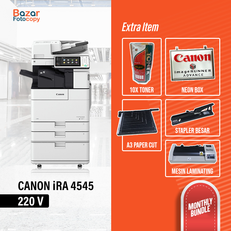 [PROMO PAKET USAHA] Mesin Fotocopy CANON iRA 4545 220 V