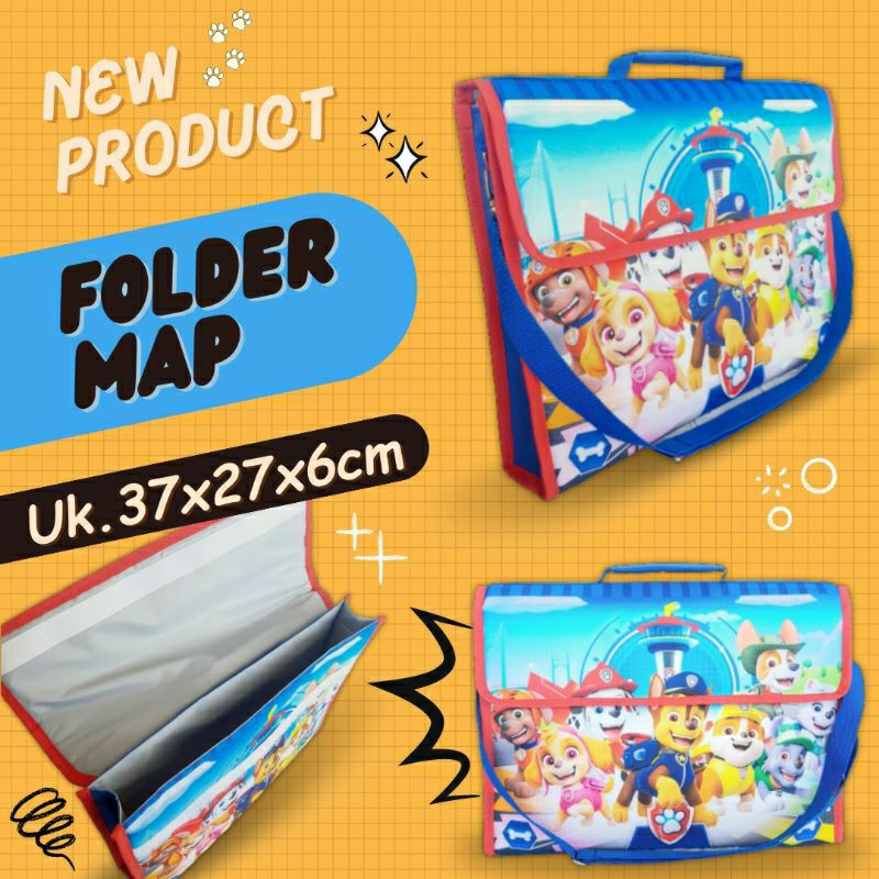 FOLDER MAP CUSTOM KARAKTER ANAK Tas Les Anak Sekolah DATA BAG PRINT FOLDER BAG