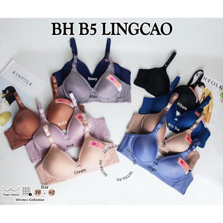 BH Ling Cao Original B5 | Bra Lingcao Cup Besar Kancing 3 Push Up Bra