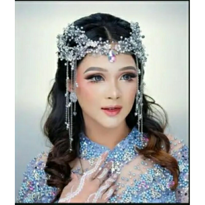HIASAN KEPALA PENGANTIN TERMURAH TERMEWAH  BESTSELER/Hiasan hijab pengan modern/pengantin jawa/prewe