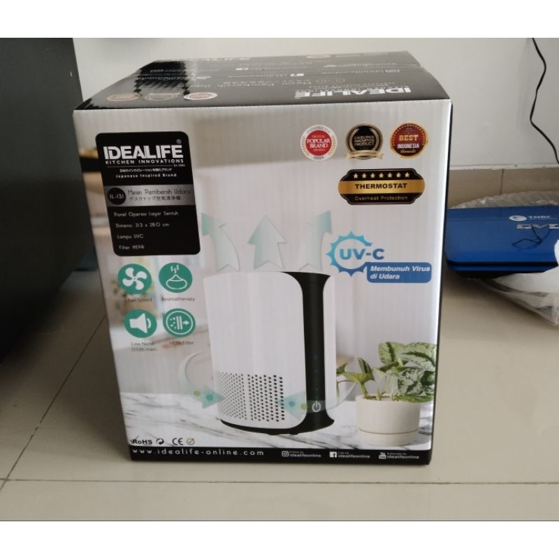 IDEALIFE IL 131 PEMBERSIH UDARA UVC FILTER HEPA AIR PURIFIER IL 131