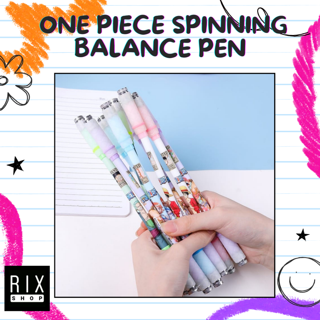 

[1pcs] One Piece Spinning Balance Pen Oily Pen With Light