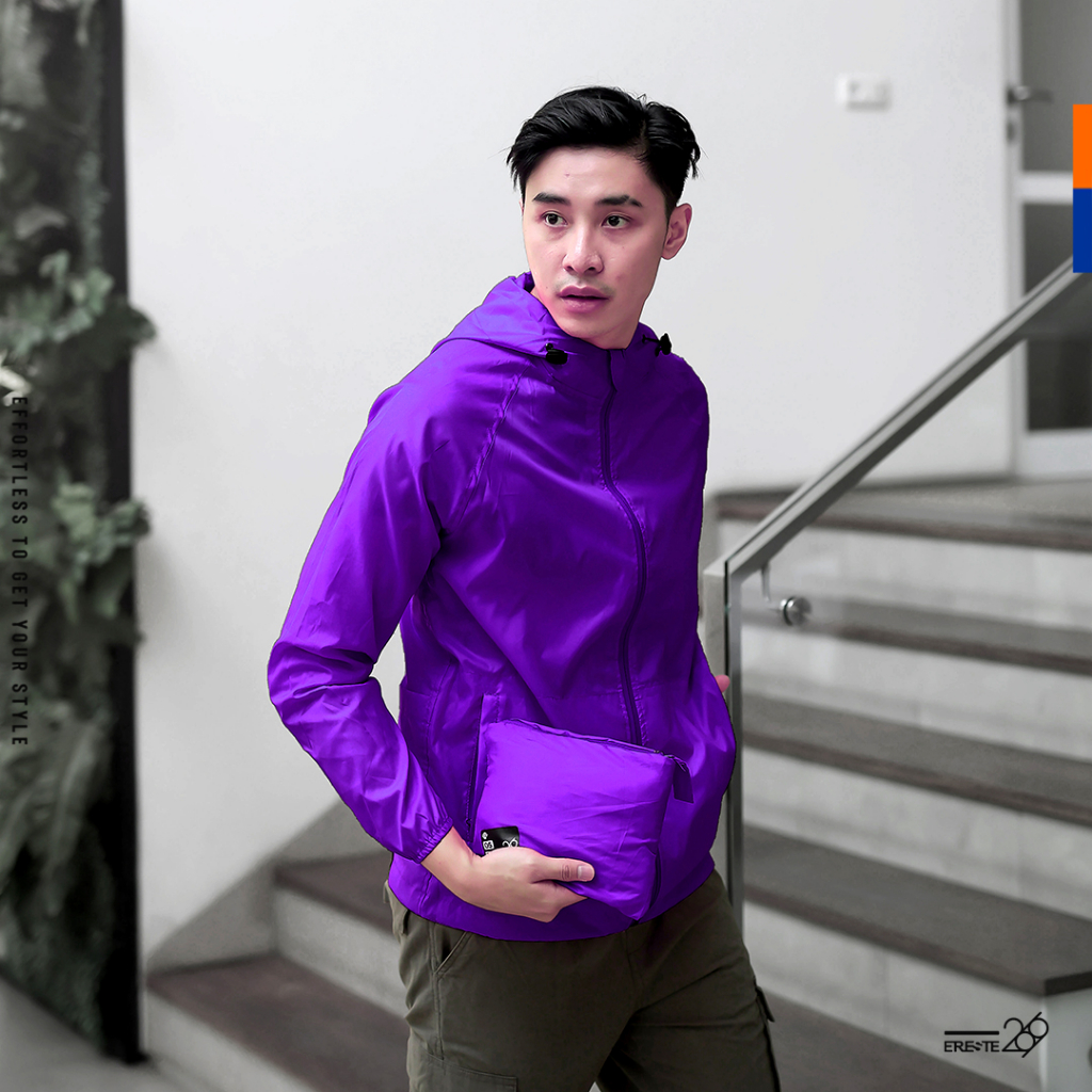 Ereste269 Jaket Ultralight Cyclone Sport Purple