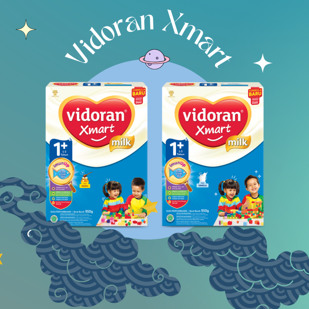 

Vidoran Xmart 1+ Madu/Vanila 700Gram