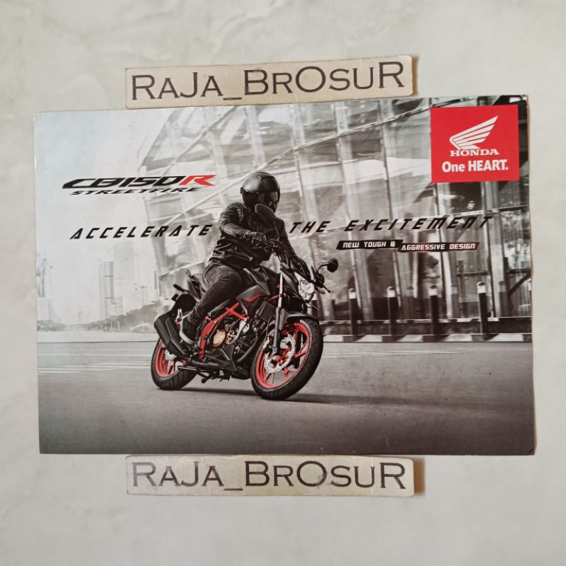 Poster brosur katalog flyer Honda CB 150 R CB150R CB 150R Streetfire 2018