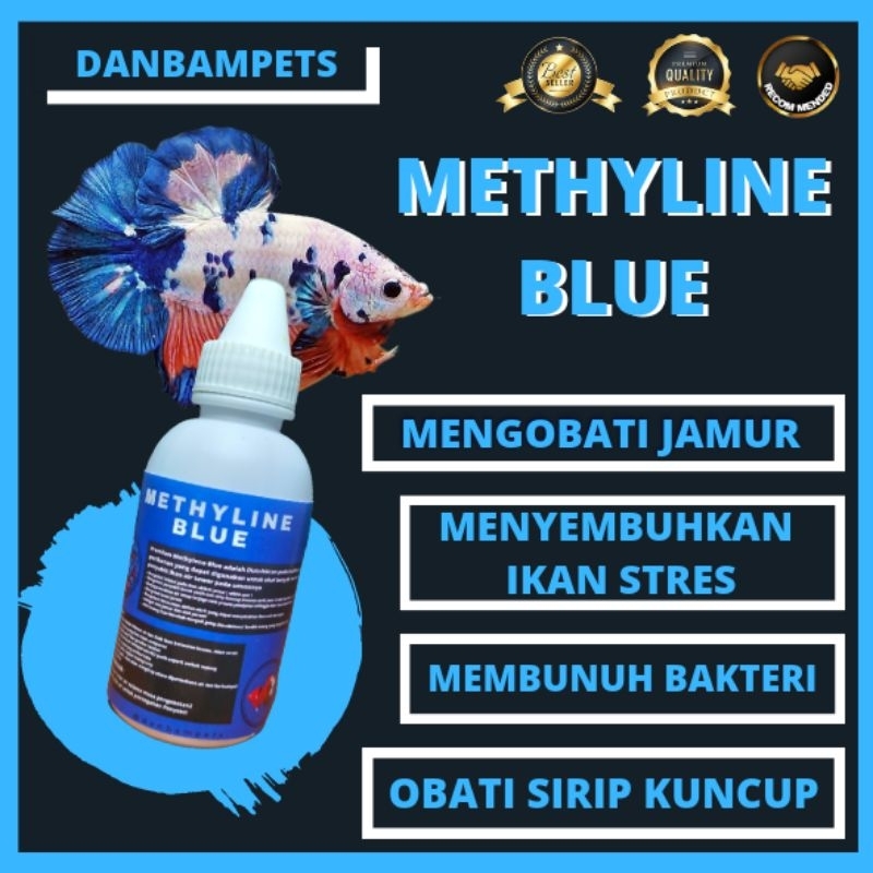 Obat Biru Ikan Cupang / Methyline Blue Premium / 30 ML & 60ML