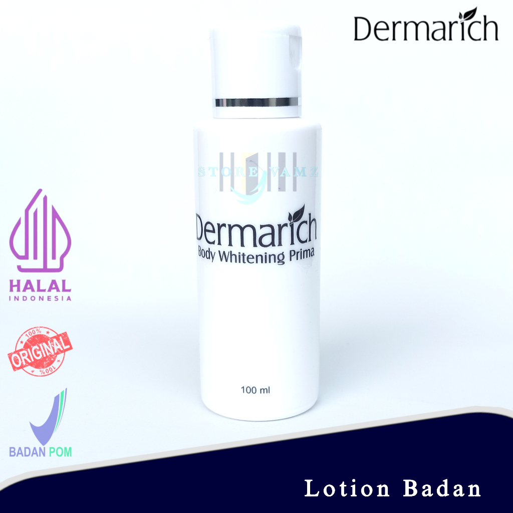 Dermarich Body Whitening Prima Lotion Pemutih Best seller skincare BPOM Original Terlaris Whitening 