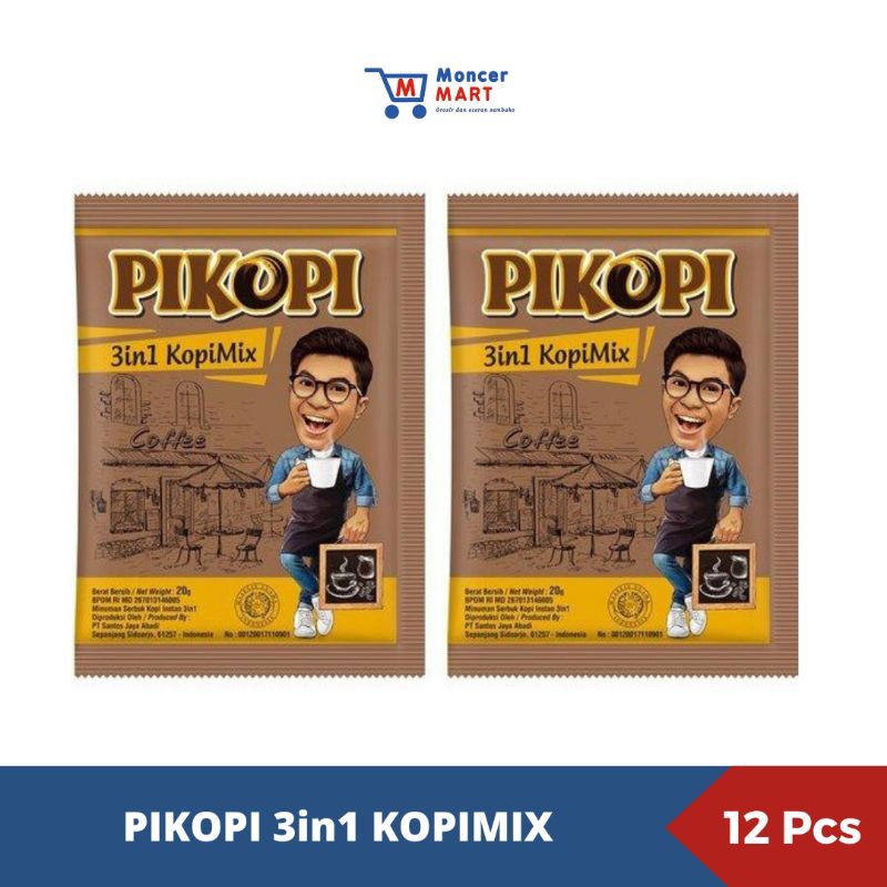 

PIKOPI 3in1 KopiMix Renceng Isi 12 Sachet