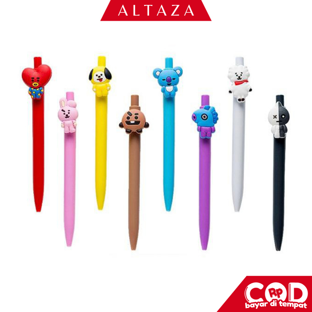 

ALTAZA COD PENA BANGTAN BOYS Pulpen Kartun 10 Warna Pen Warna Warni Bolpoin Karakter Murah U144