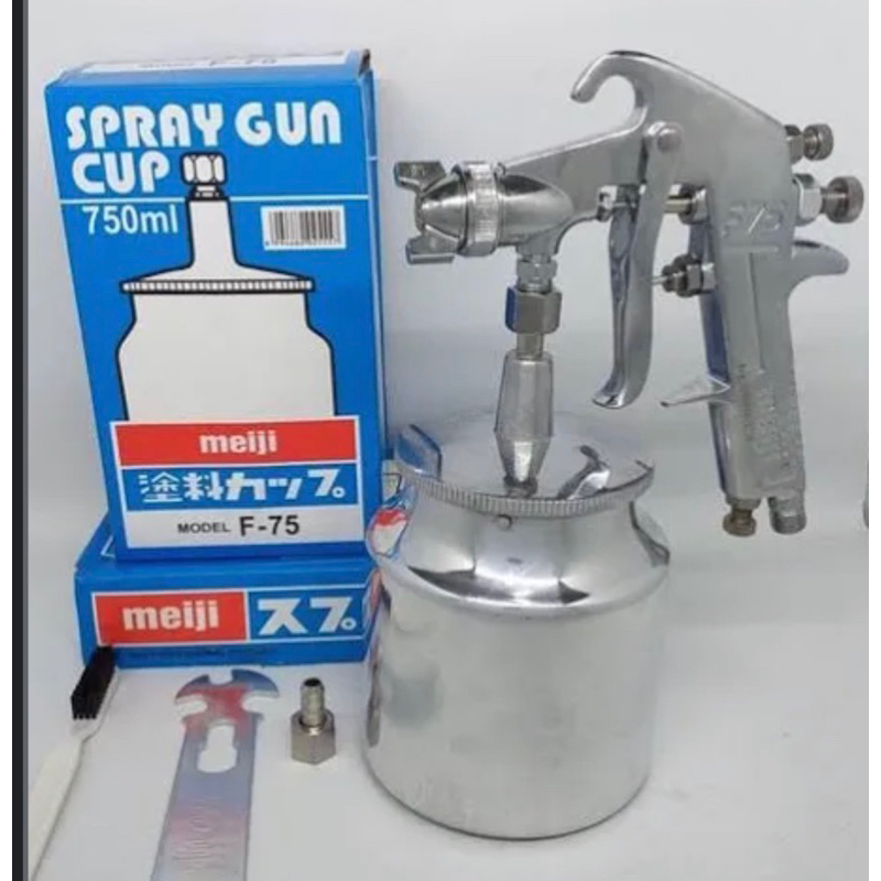 GUN PENYEMPROT MEIJI SPRAY GUN MEIJI F75 TABUNG BAWAH