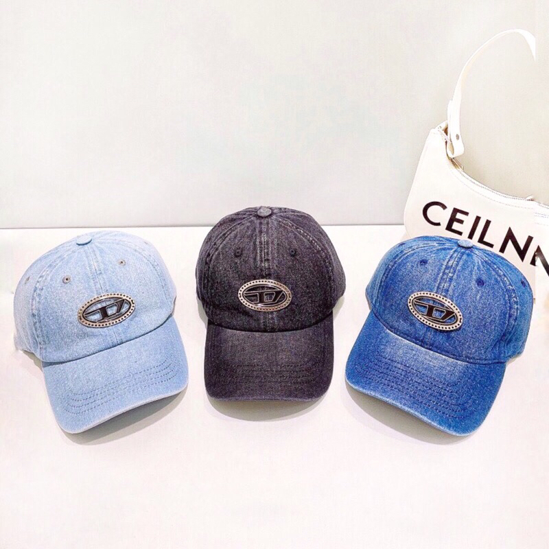 Topi Baseball Diesel Jeans Denim D Fashion Wanita Import Premium