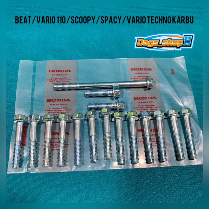 Baut cvt Baut blok cvt Baut cover cvt BEAT FI BEAT STREET SCOOPY FI SPACY BEAT KARBU SCOOPY KARBU