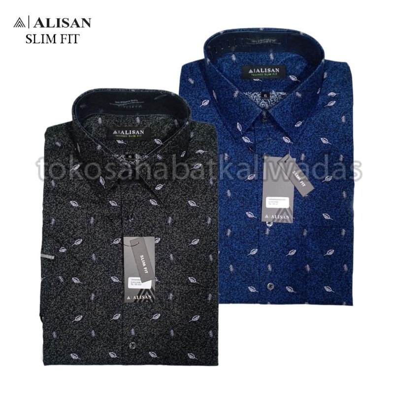 KEMEJA TANGAN PENDEK SLIMFIT ALISAN 00369