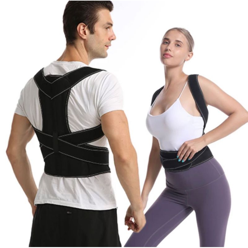 LargeAlat Penegak Punggung Bungkuk Penyangga Tubuh Pria Wanita Korektor Tulang Posture Corrector Ter