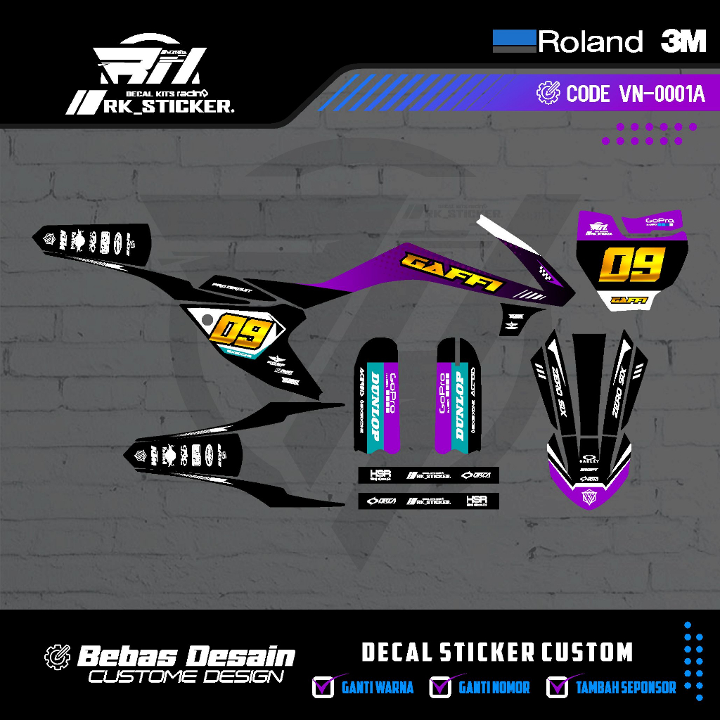 DECAL KTM 65 CC 2017 FREE CUSTOME DESIGN