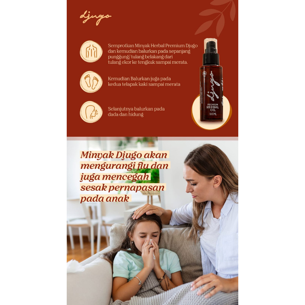 Minyak Djugo Premium Oil / Minyak Djugo Pijat Minyak Terapi