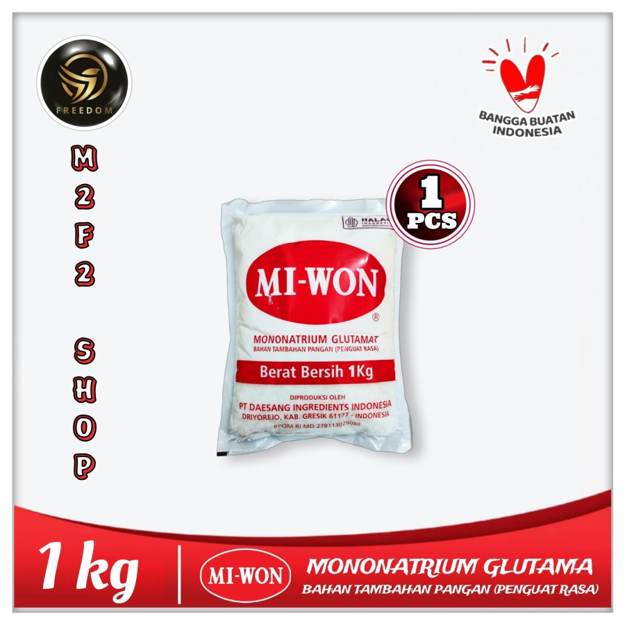 

MIWON MSG Penyedap | Micin Penguat Rasa Makanan - 1 kg (Kemasan Satuan)