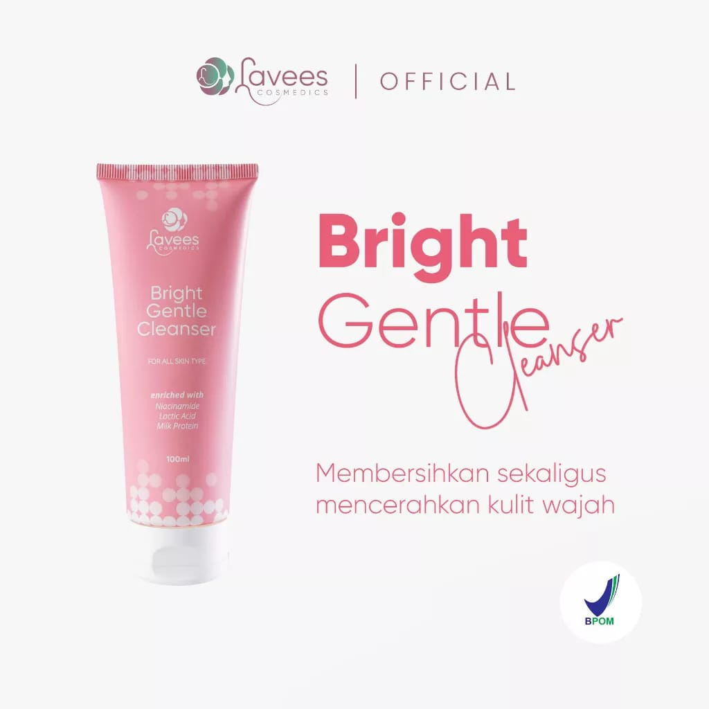 Lavees Glowhite Brightening Facial Wash mencerahkan kulit,sabun wajah flek hitam dan kulit berminyak