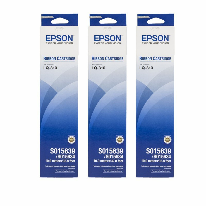 Ribbon Cartridge Epson S015639 LQ-310 10.0 meters/32.8 Feet