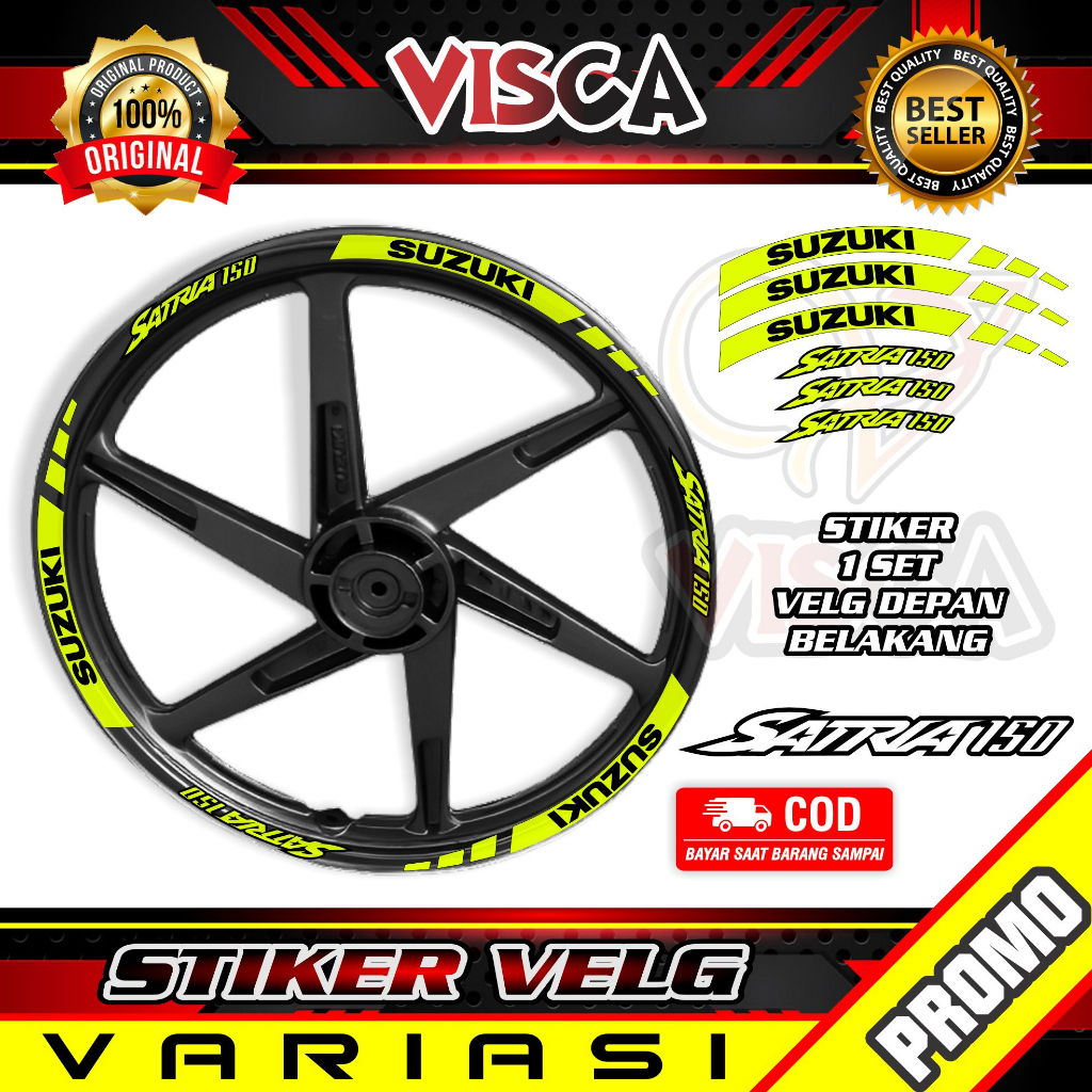 Stiker Velg List Velg Motor Stiker Velg Sticker Velg Motor SATRIA