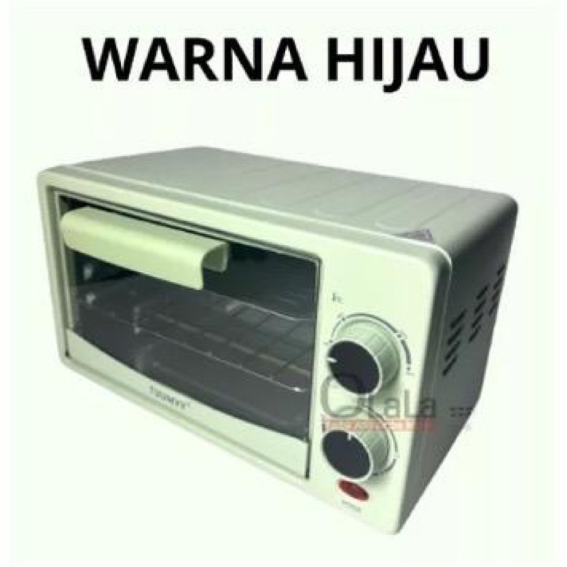 TUUMYY OVEN PEMANGGANG ELEKTRIK MULTIFUNGSI 12L TUUMYY WARNA PASTEL TM-1202F Warna Hijau