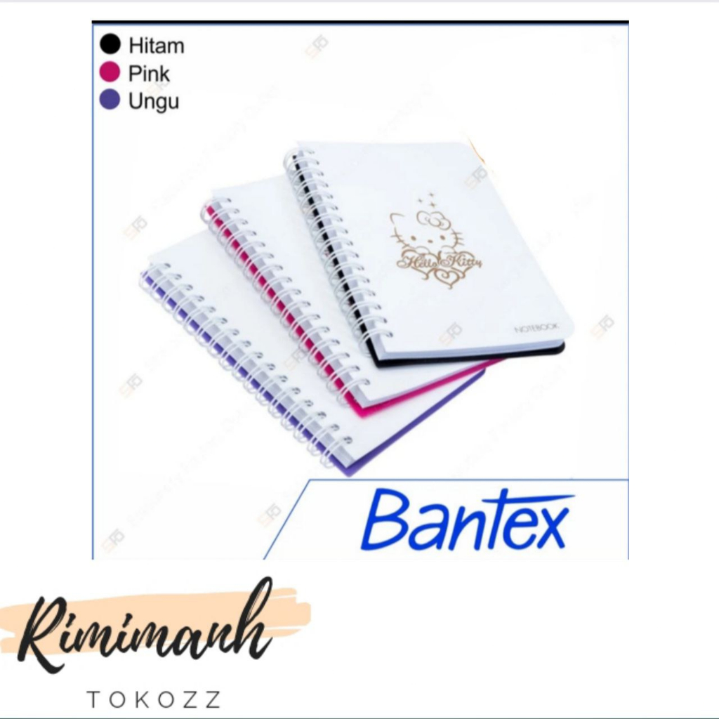 

notebook hello kitty A6 bantex 80 sheets 9021A19HK warna merah muda