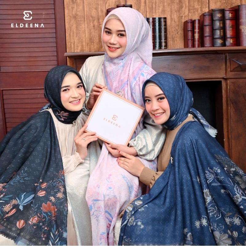 Ready ZEELVASA SCRAVES By Eldeenasignature Eldeena Hijab Segi Empat Voal