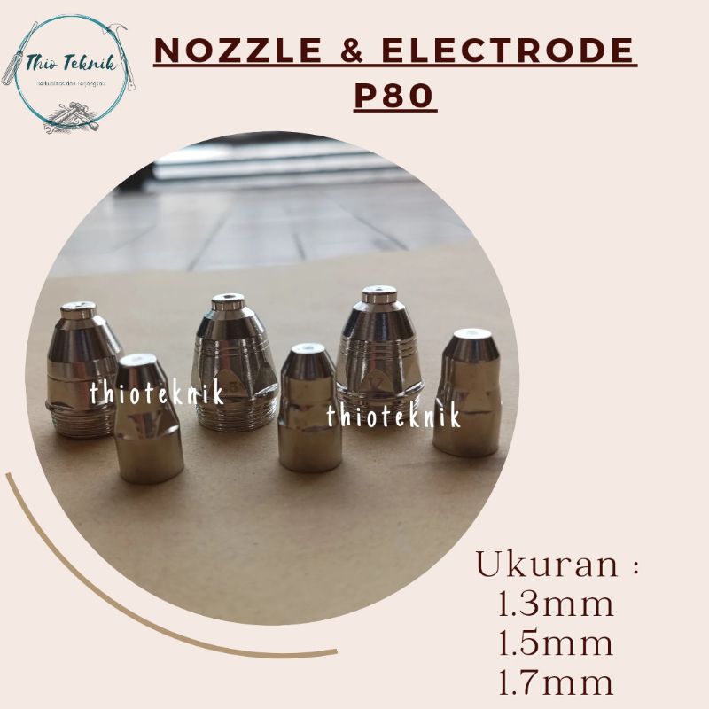 Nozzle & Electrode Plasma P80 Set Nozzle Tip Plasma P80 Electrode Plasma P80