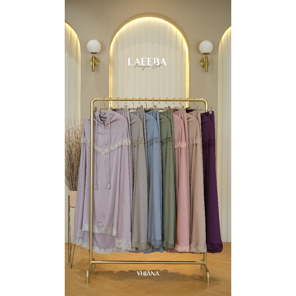 [VHIANA] Mukena Silk Laeeba Prayer Set New By Vhiana
