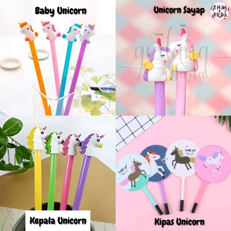 

PULPEN GEL UNICORN KARAKTER KARTUN LUCU